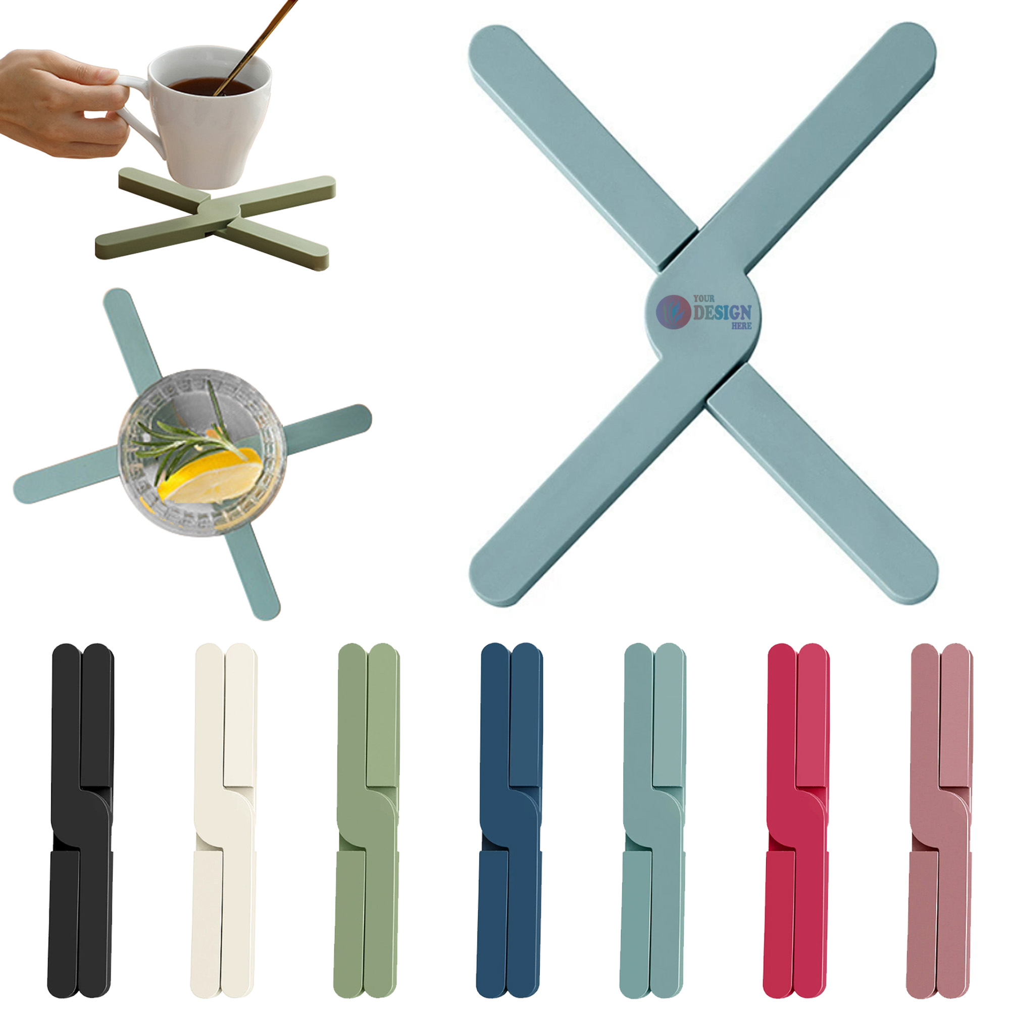 Heat-resistant Silicone Folding Cup Mat 2