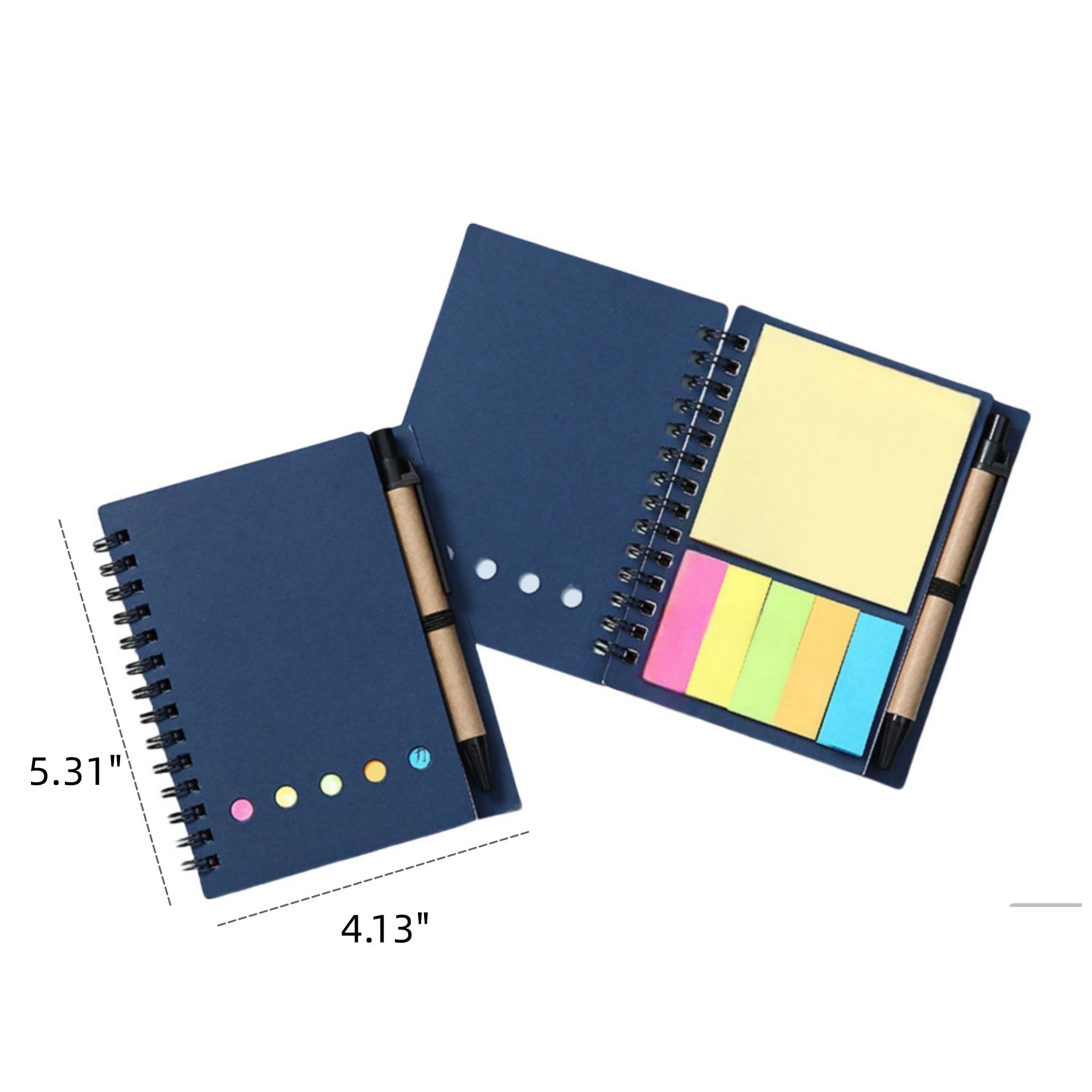 Spiral Sticky Notes Notebook with Pen 2