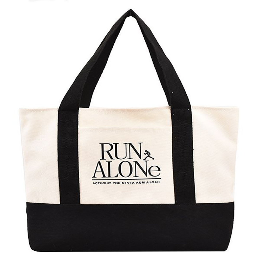 Trimmed canvas tote bag 2