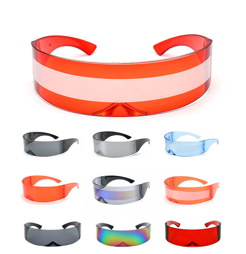 Cyberpunk Mirrored Visor Glasses 4