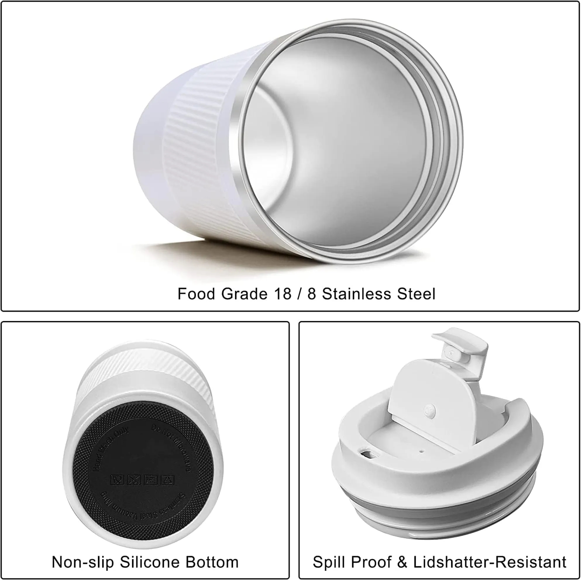 17 oz Travel Coffee Mug Non-Slip Insulated Cup 3