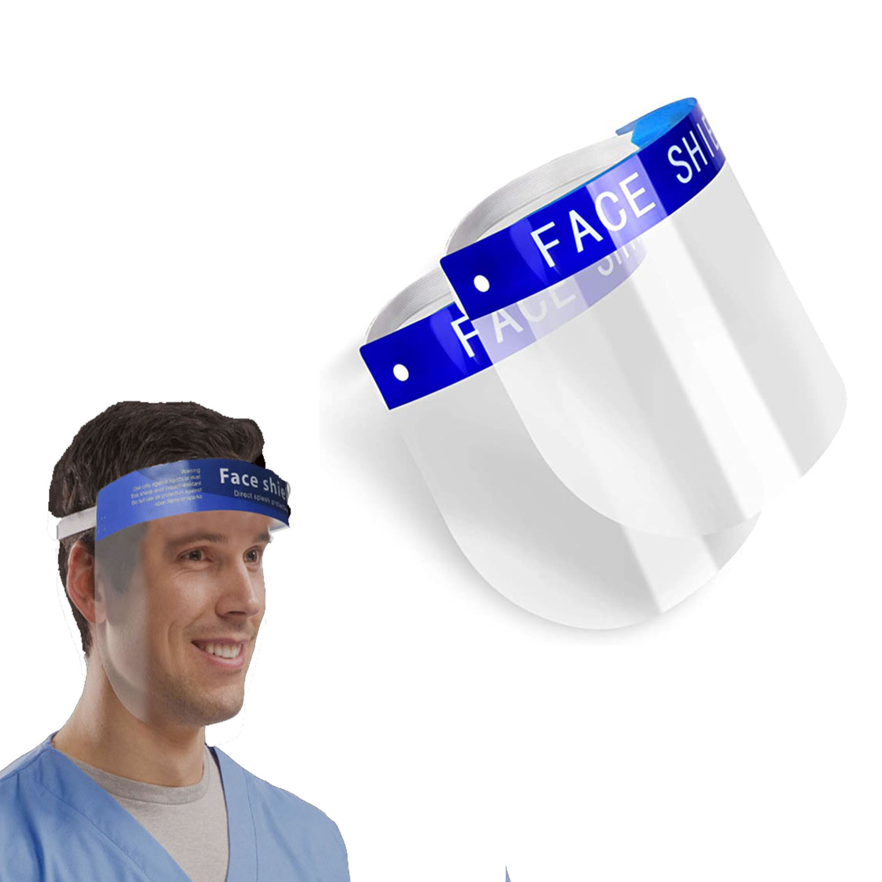 Transperant PET face shield 1