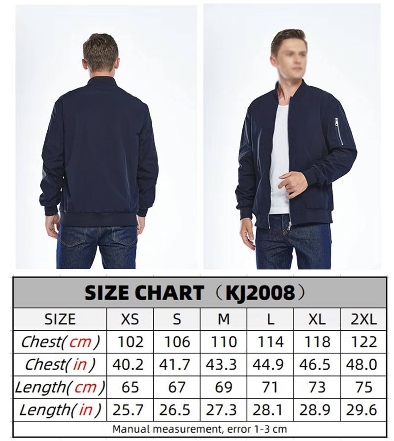 Unisex Casual Bomber Jacket 3