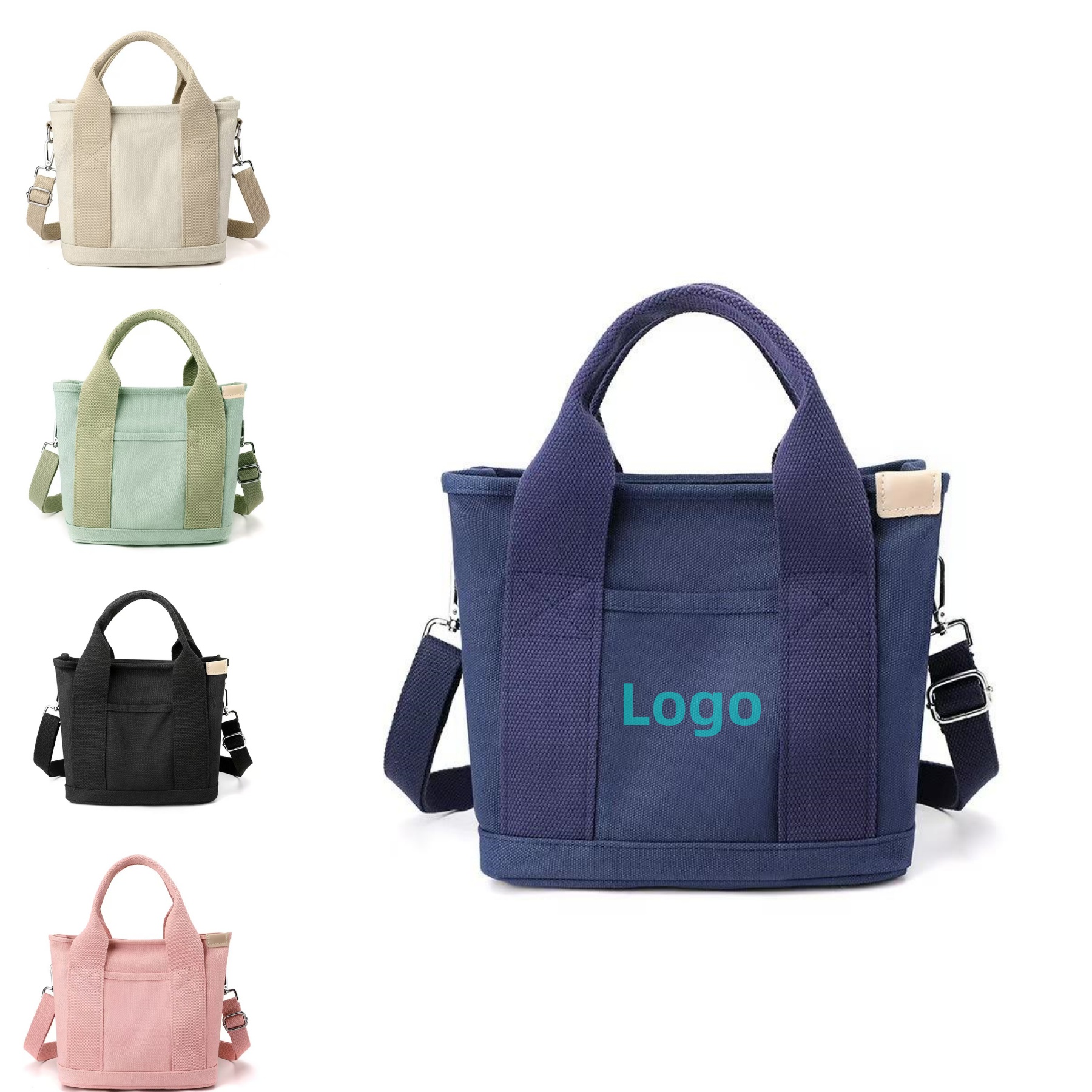 Versatile Canvas Tote Bag With Shoulder Strap For Teenager & College 14