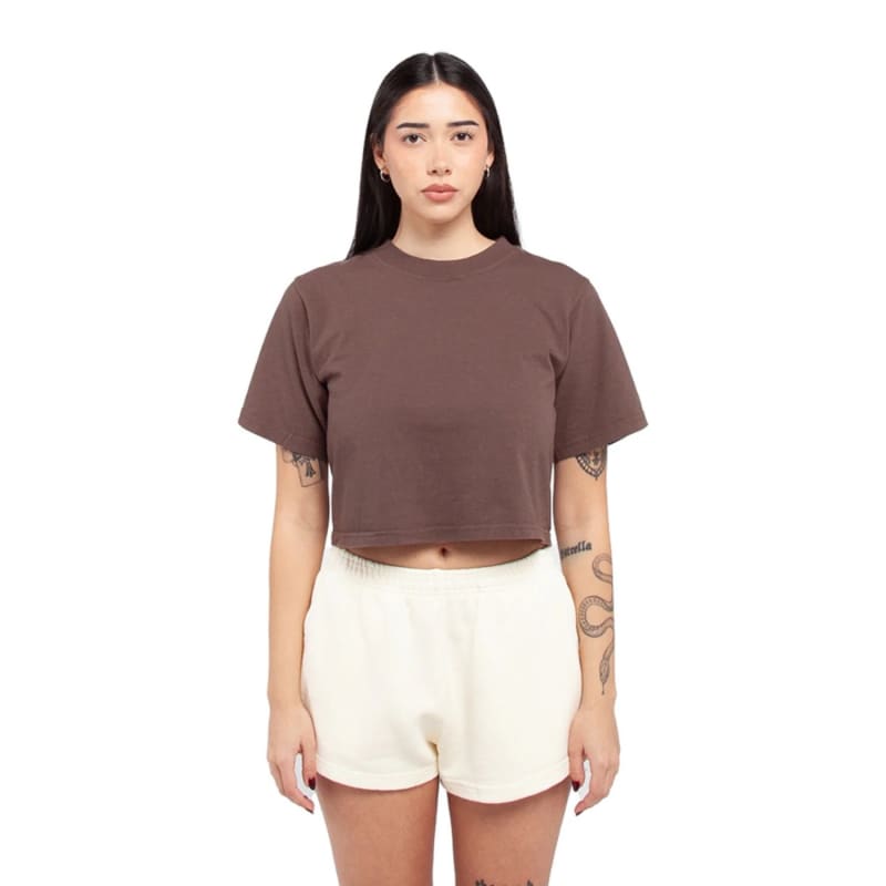 Shaka Wear Ladies' Garment Dye Crop T-Shirt 9