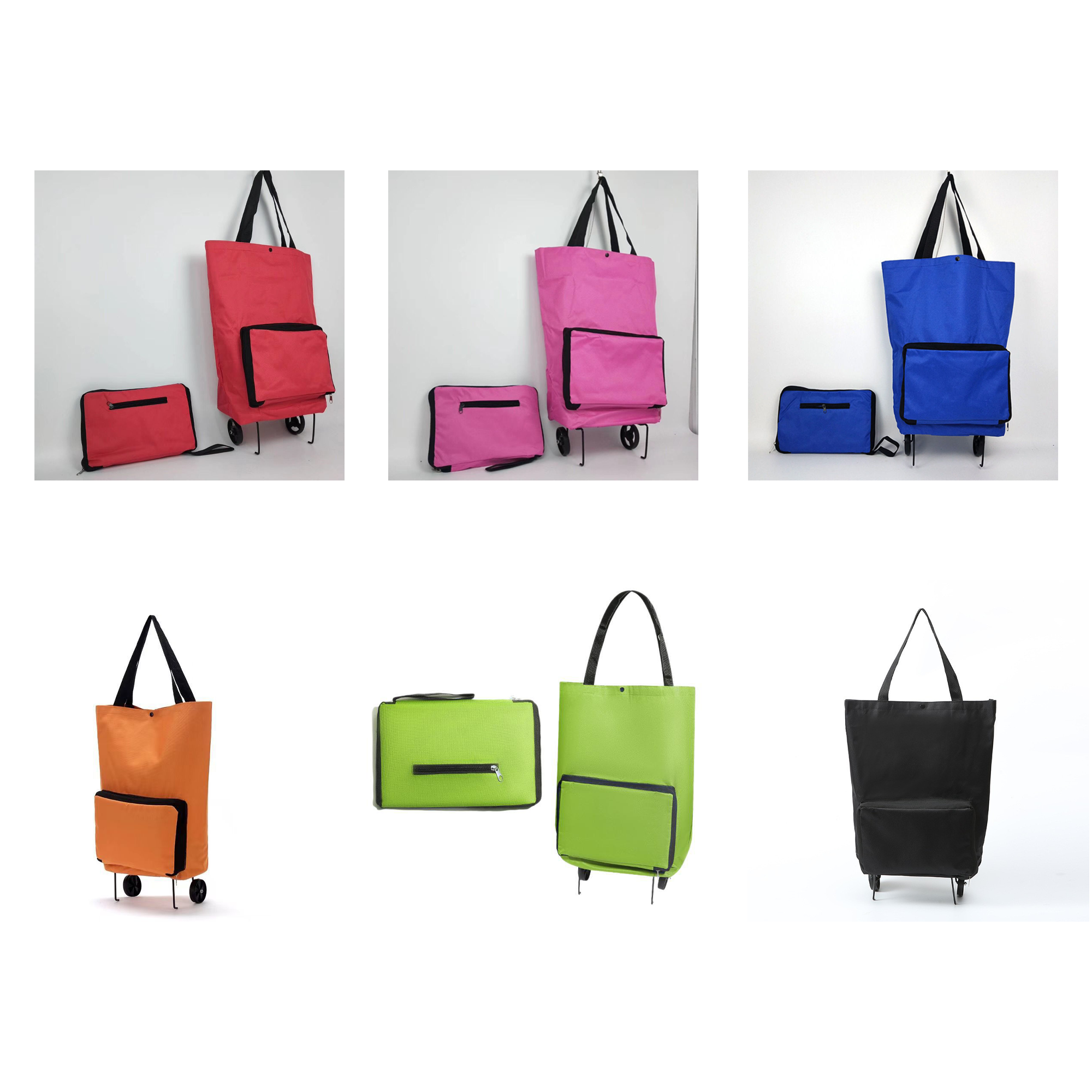 Lightweight Pull-Along Market Tote 5