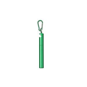 Telescope Metal Straw With Bottle Opener And Mini Brush 12