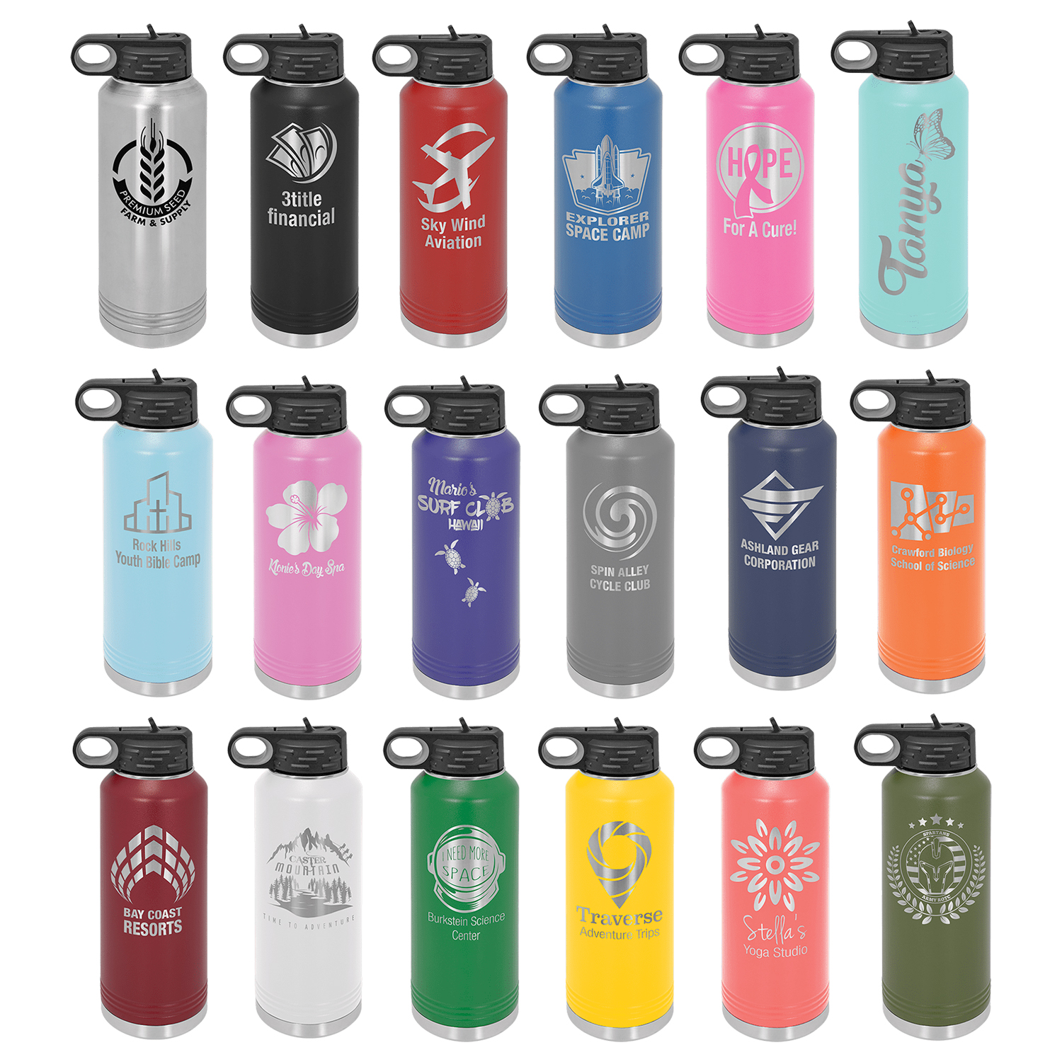 Polar Camel 40oz. Stainless Steel Water Bottle