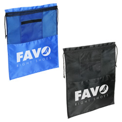 Solelo Travel Polyester Drawstring Shoe Bag 12
