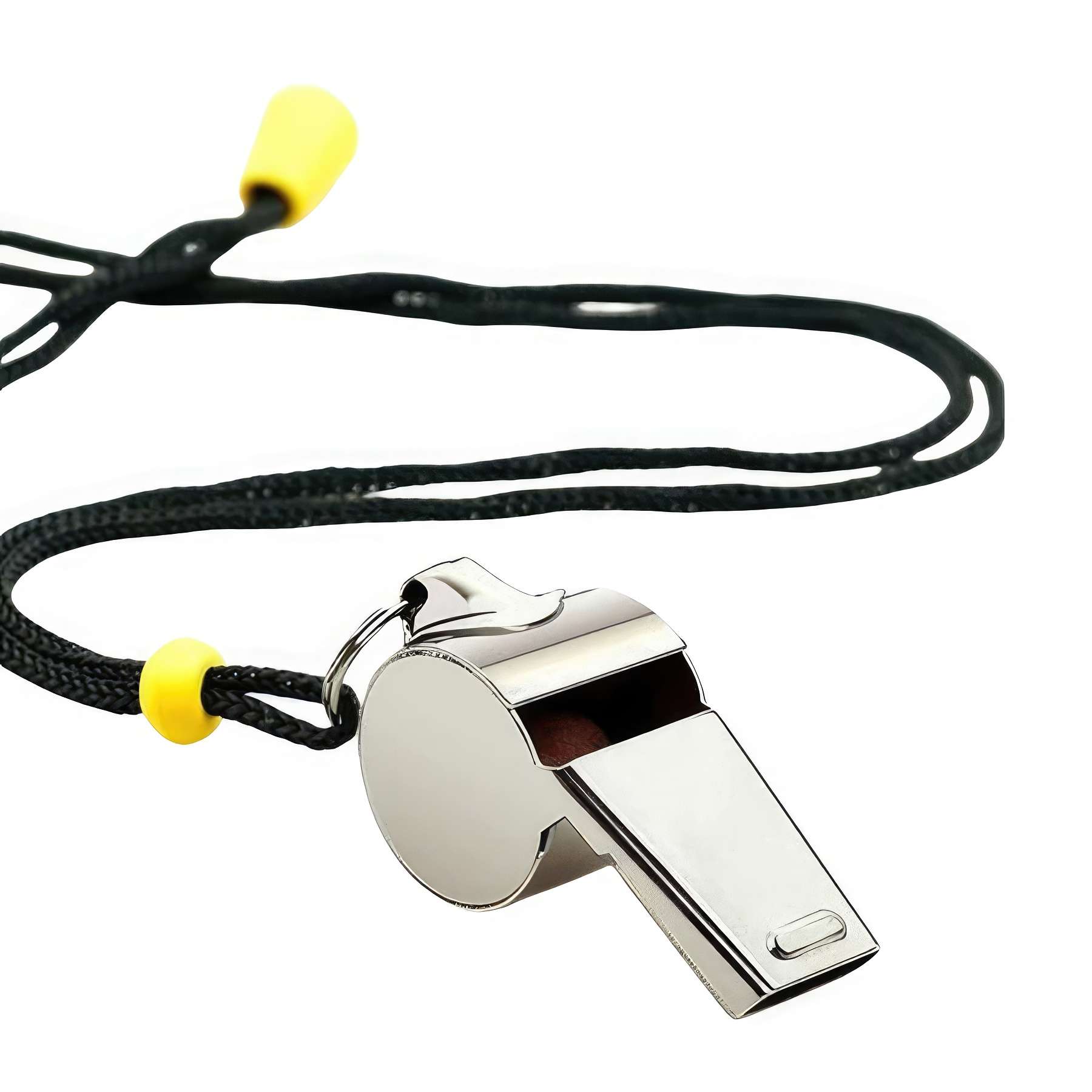 Stainless Steel Whistles with Lanyard 2