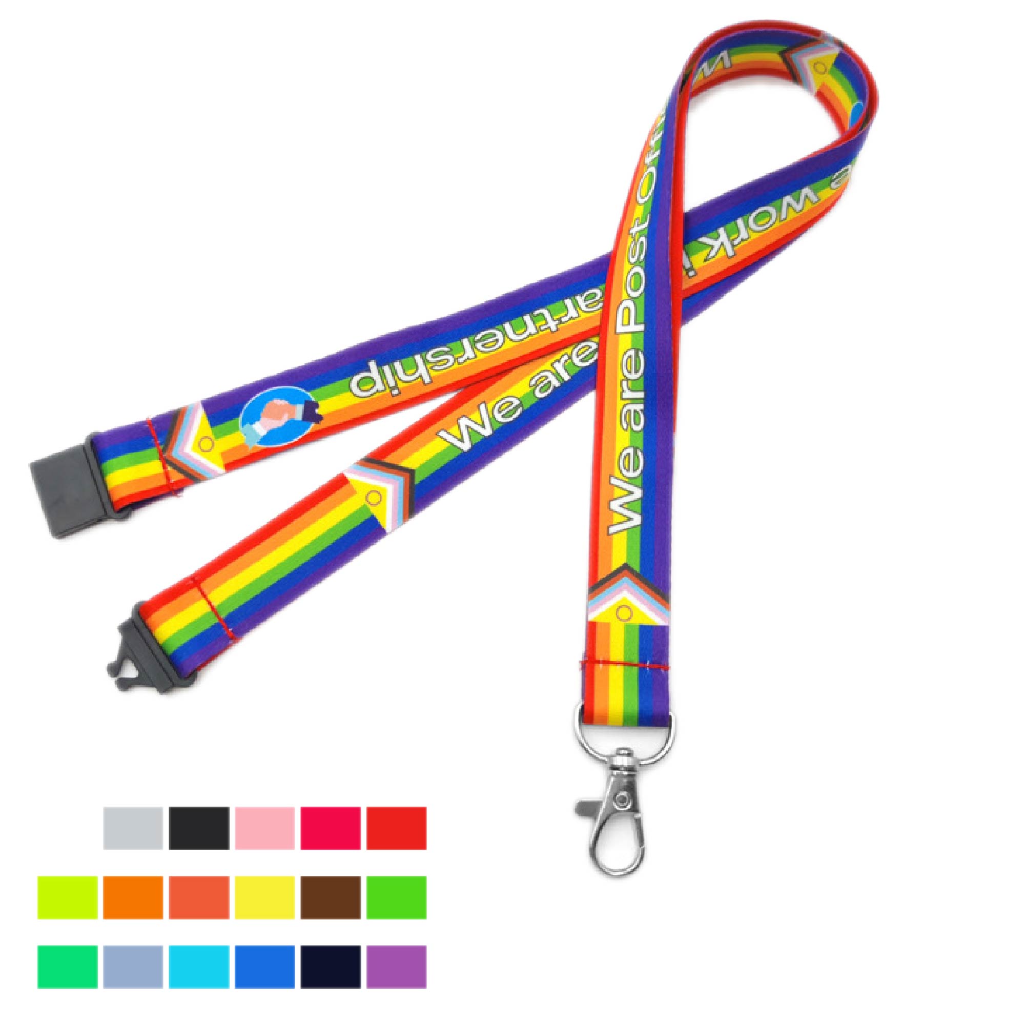 3/4" Polyester Full Color Sublimated Lanyard 2