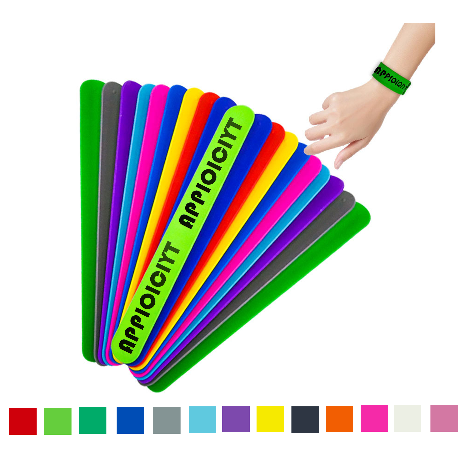 Silicone Slap Bracelet MOQ 50 2