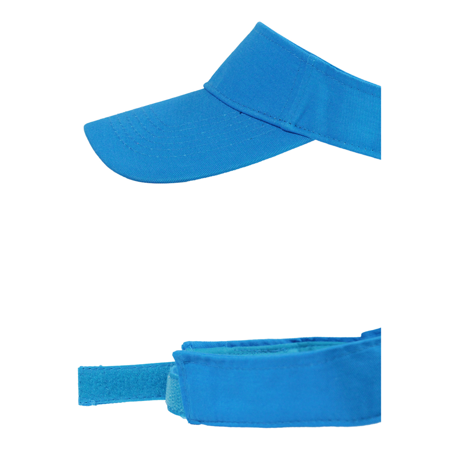 Stock Solid Color Cotton Visor 7