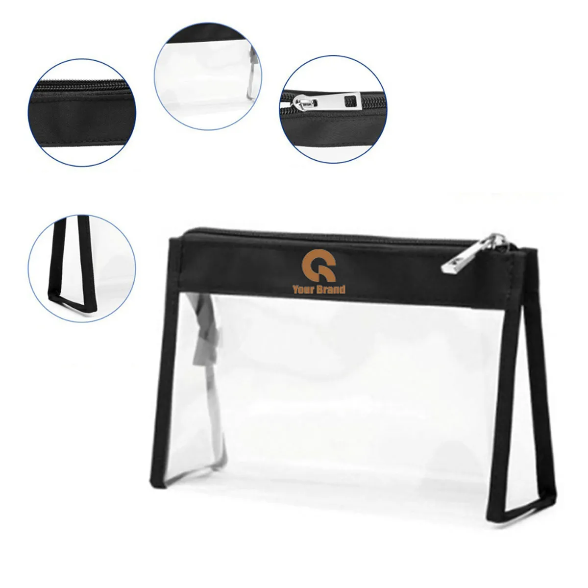 2 Pack Waterproof Durable Clear Makeup Bag 5