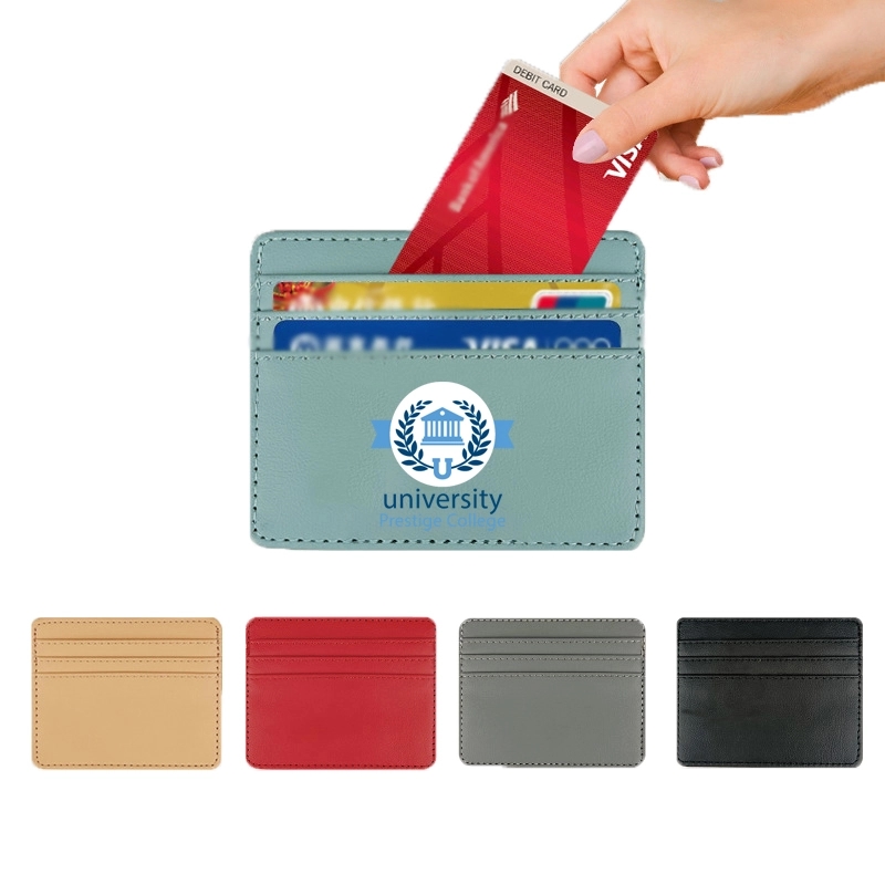 PU Leather Card Holder Slim Wallets Minimalist 2
