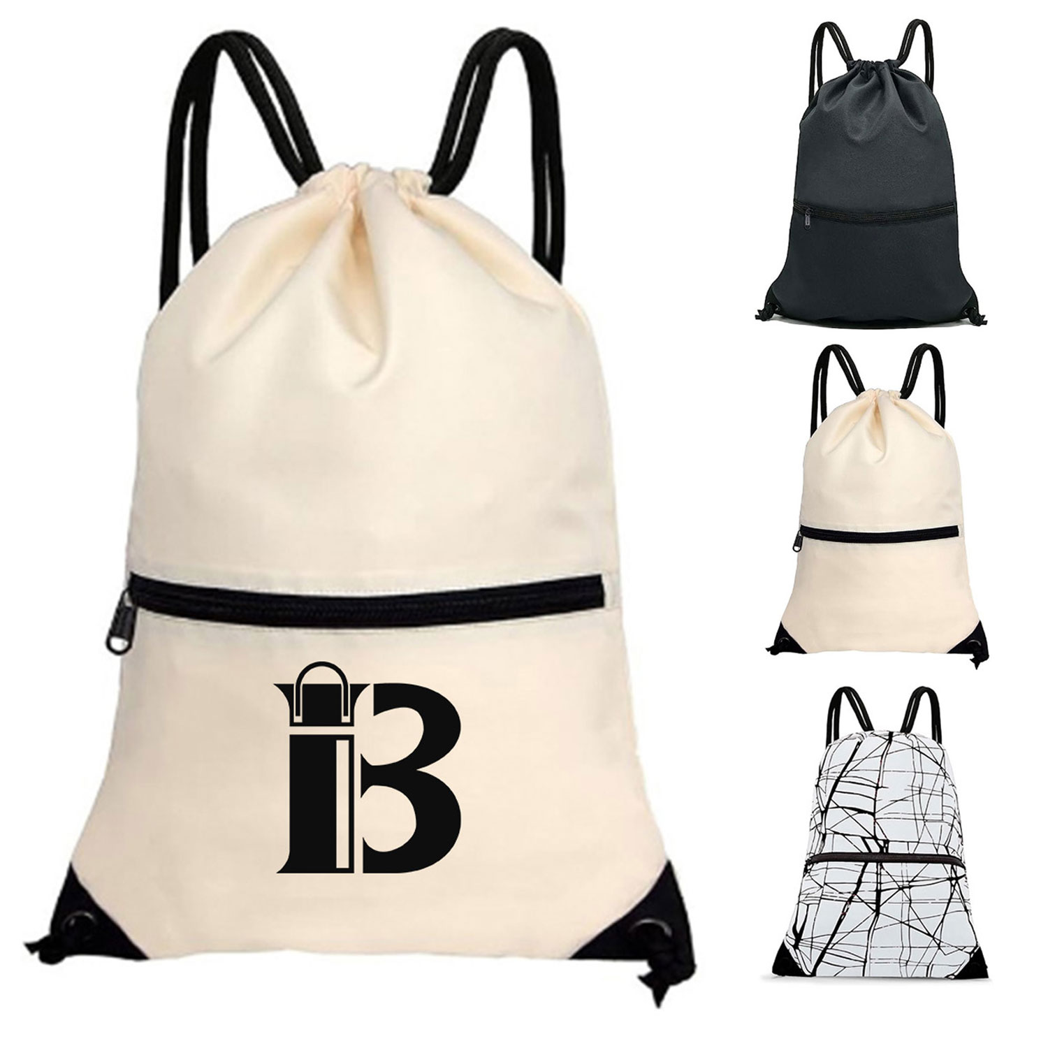 Durable Polyester Drawstring Gym Bag– Swim & Basketball 3