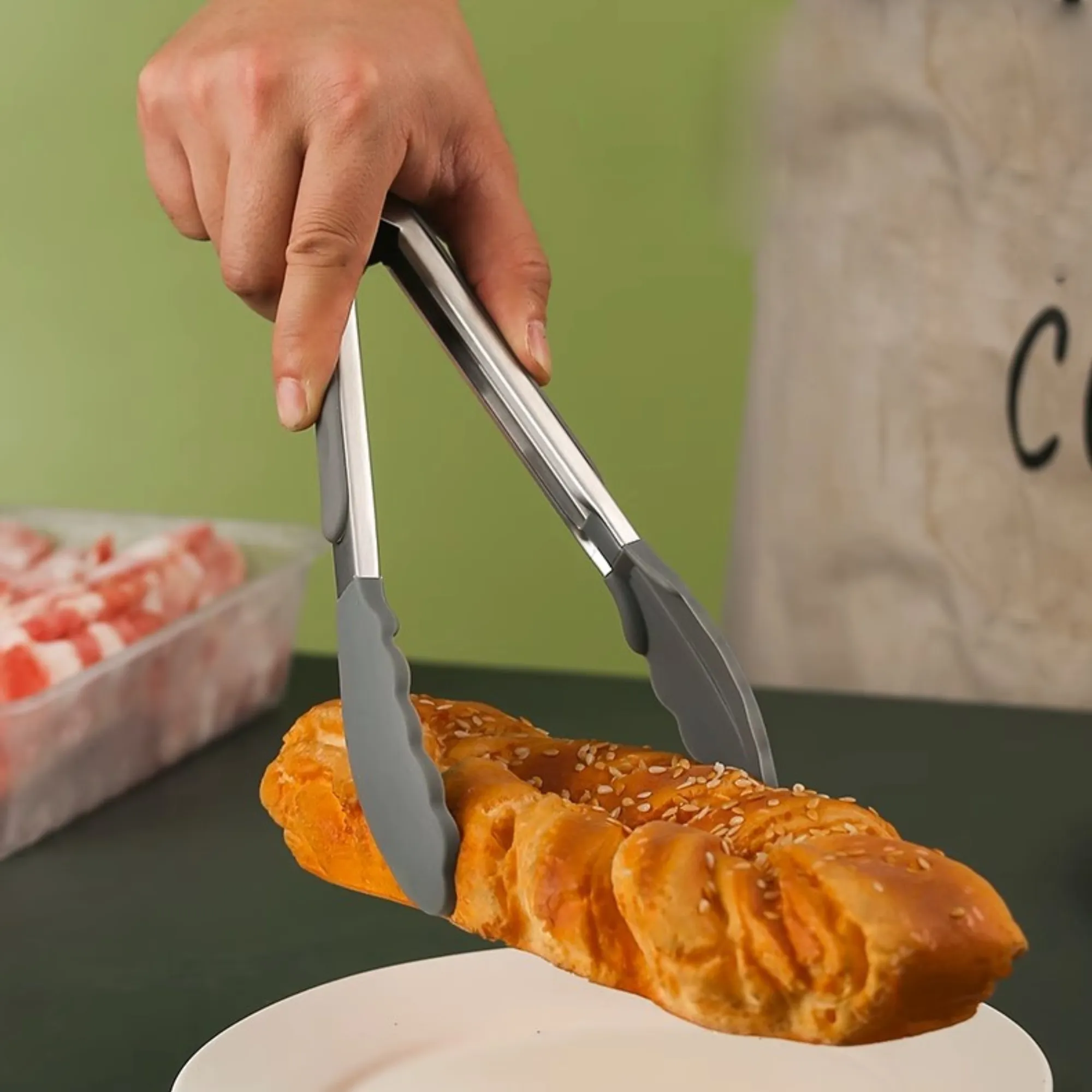 Colorful Stainless - steel Custom - Logo Kitchen Tongs 2