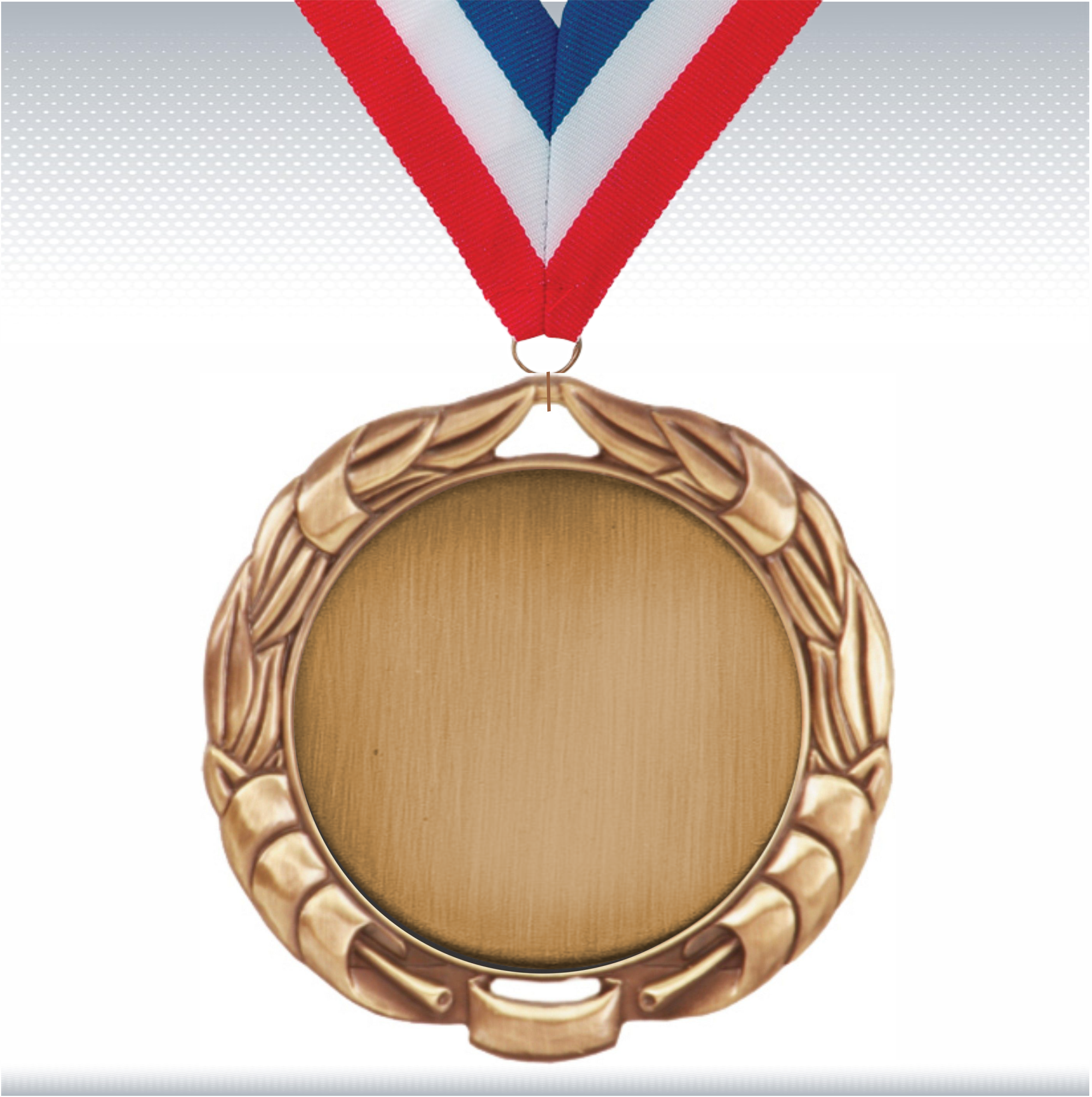 2 3/4" Bronze Wreath Medal w/2" Insert 15