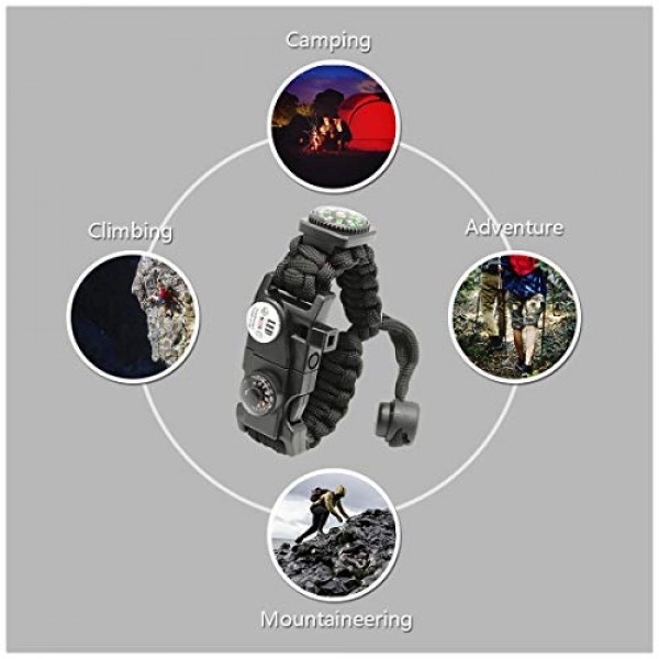 20 in 1 Outdoor Survival Paracord Bracelet 2