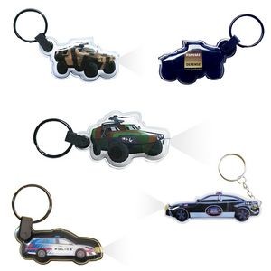 Custom Figure Shaped Keychain LED Flashlight 19