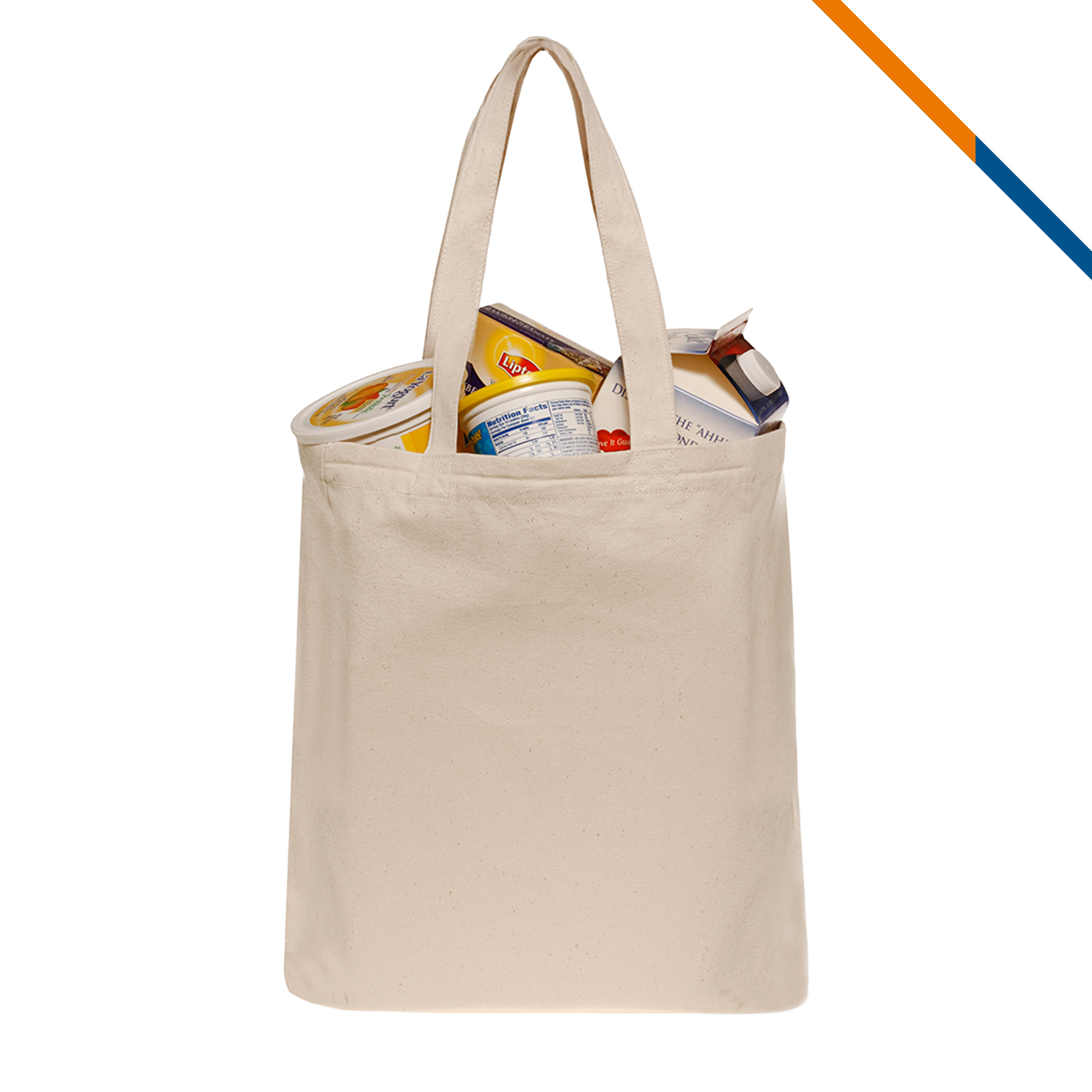 Dino Cotton Tote Bag, custom tote bag with logo imprint 3