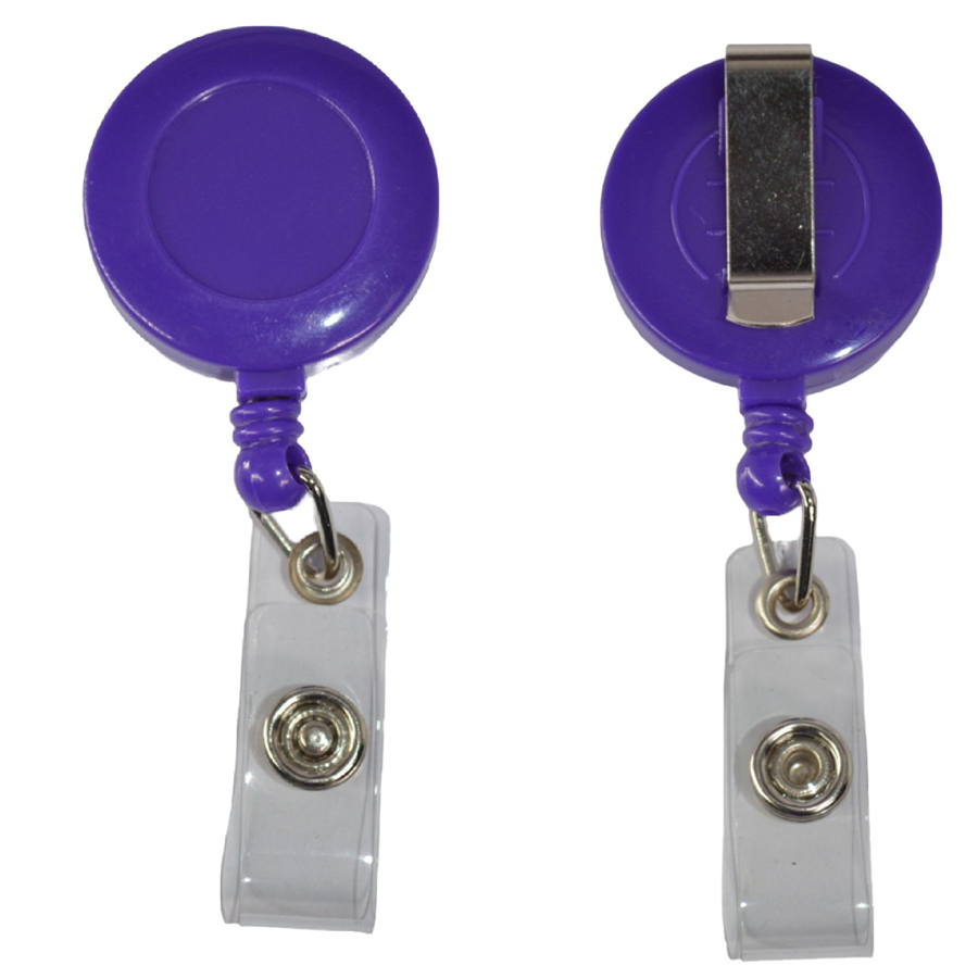 Circular Badge Reel w/ Belt Clip 6