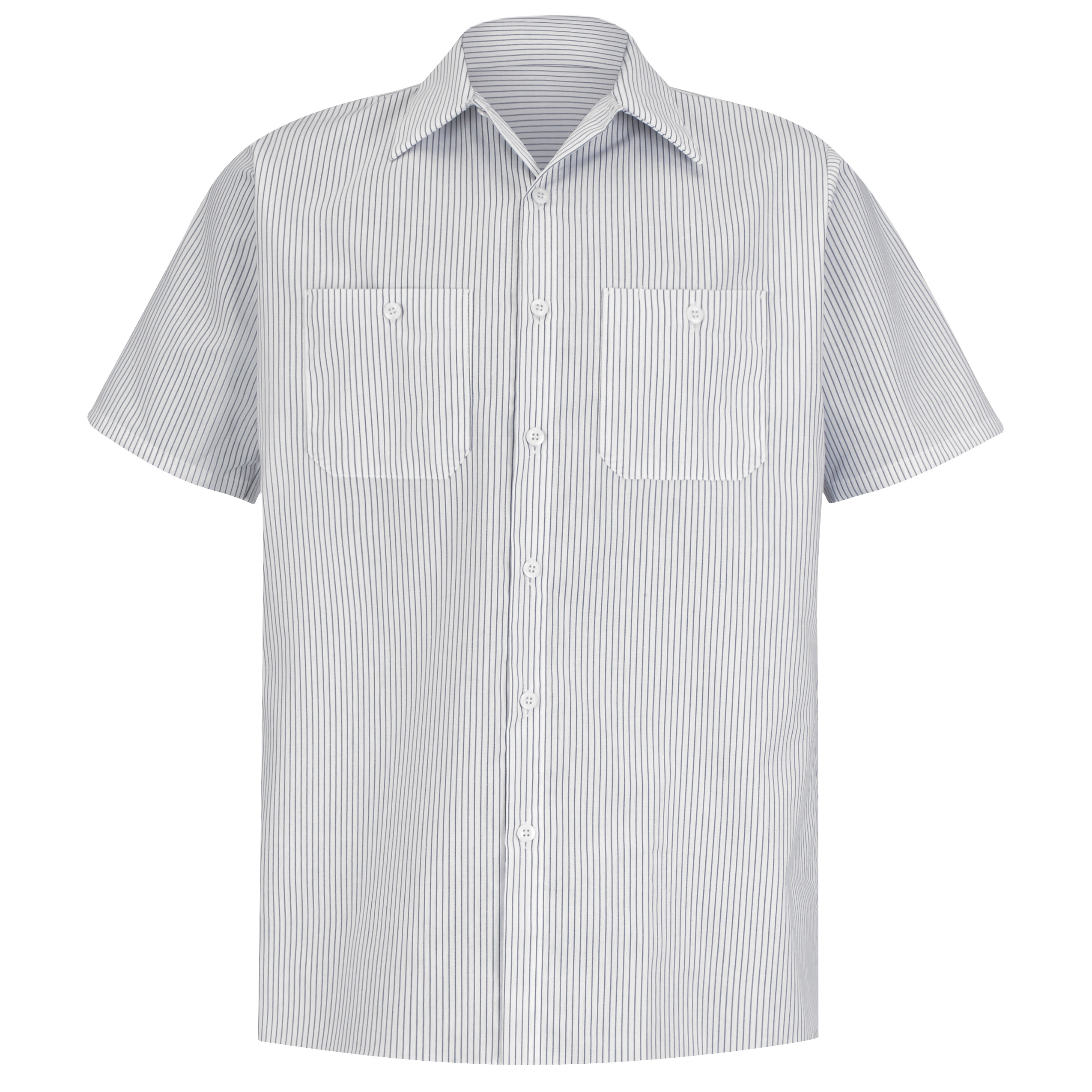 Red Kap® Men's Short Sleeve Striped Work Shirt 5