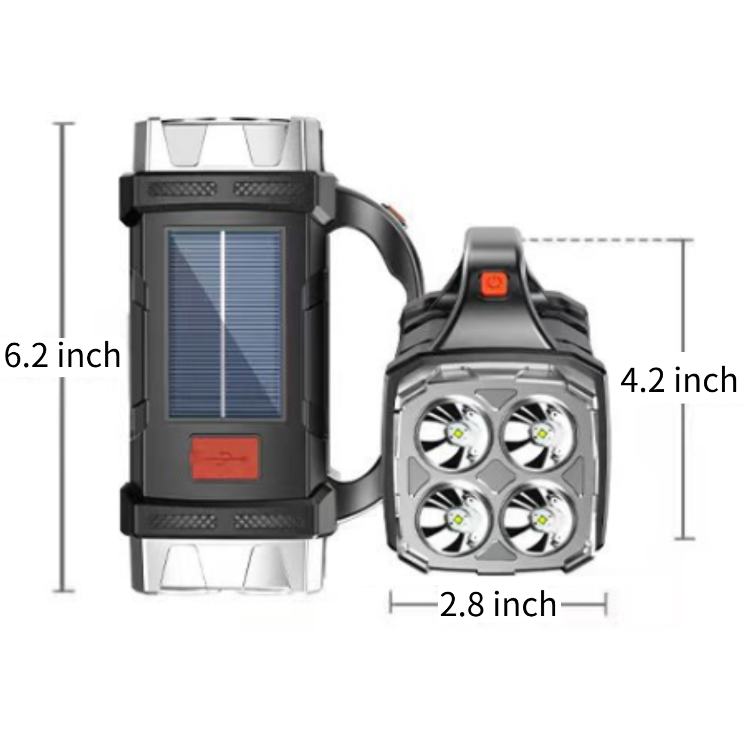 Outdoor Lighting Powered HighIntensity Flashlight 2