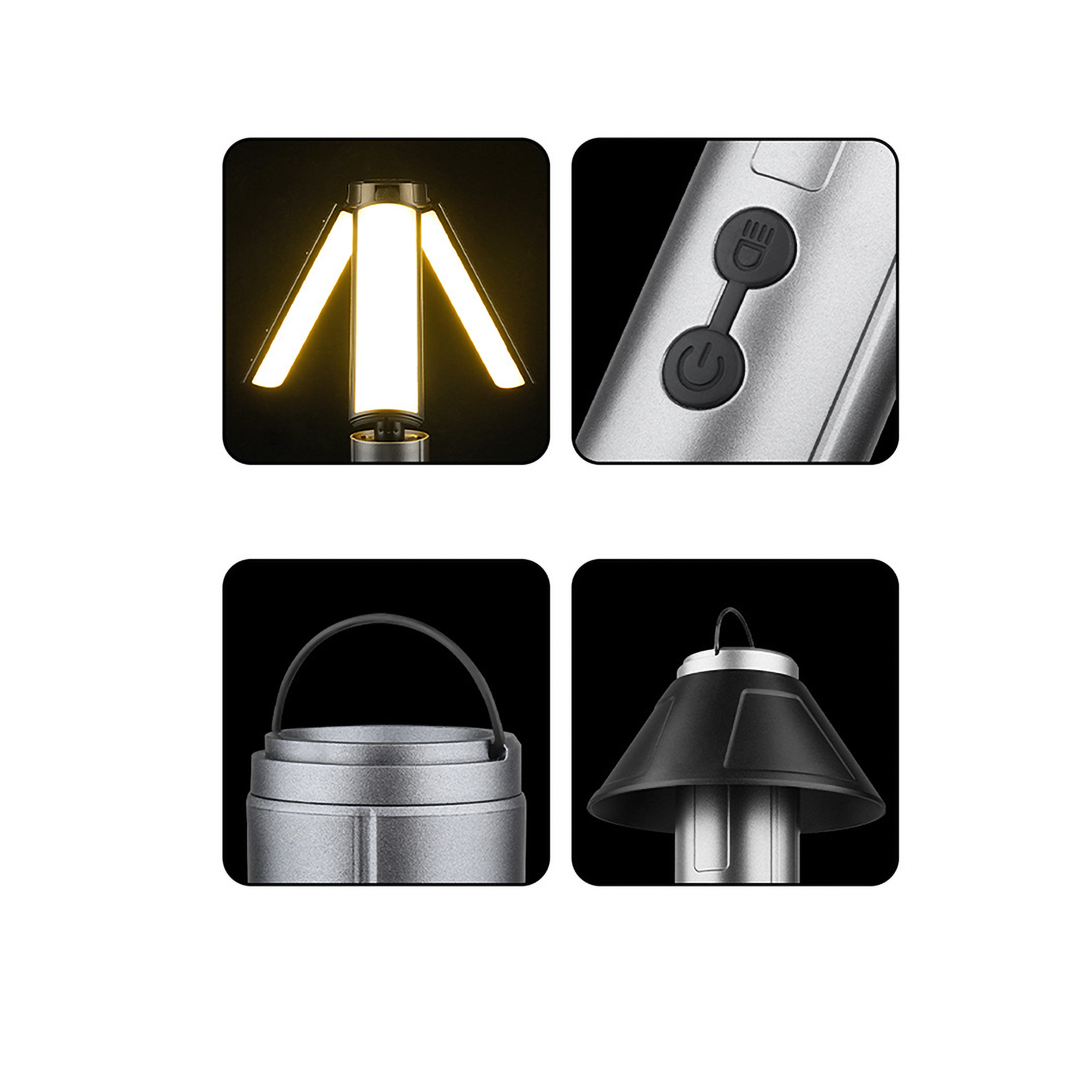 Telescopic Camping Lights Portable Rechargeable Camping Tent 2