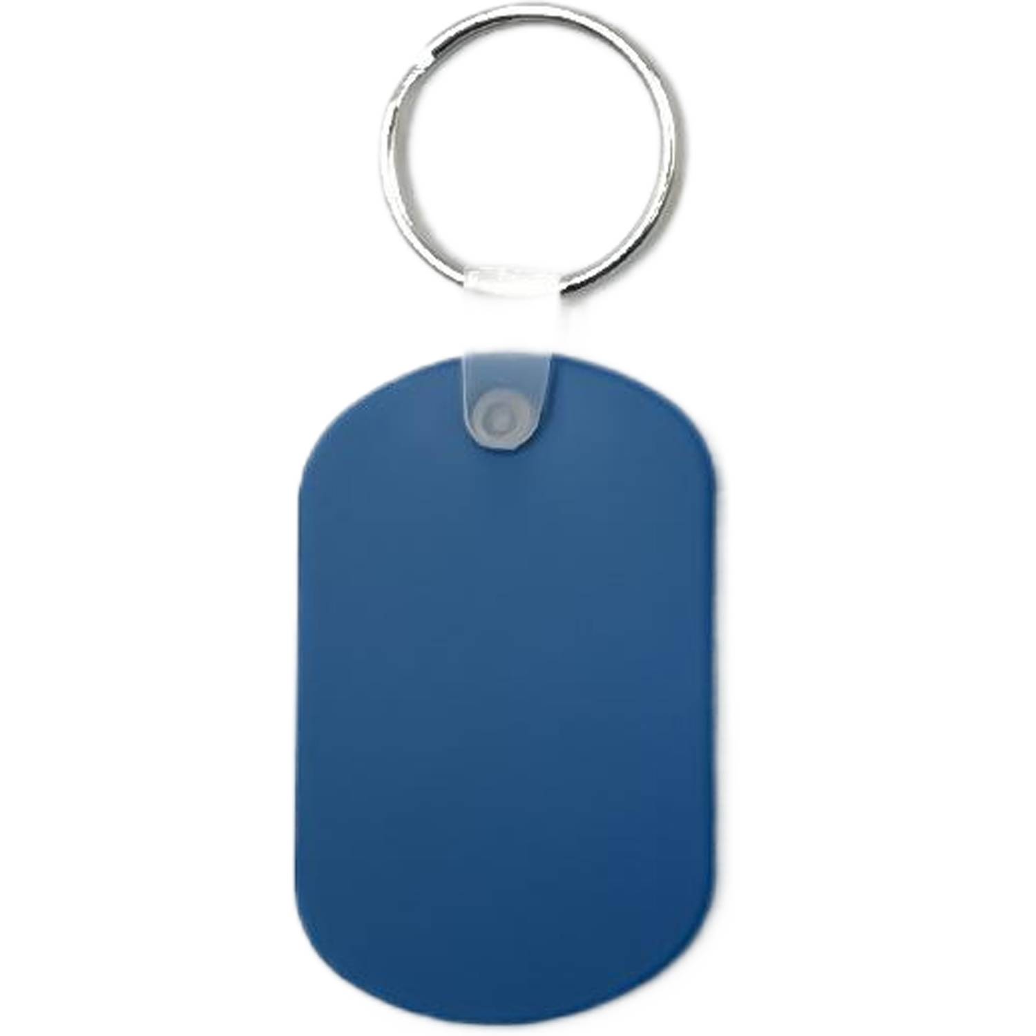 Soft Oval PVC Plastic Key Tag 12