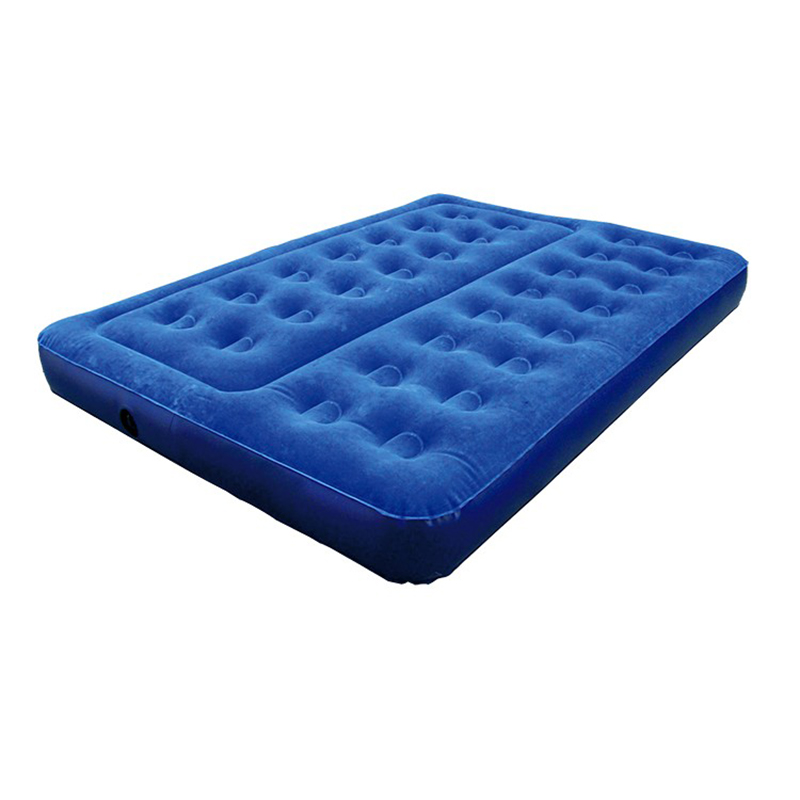 Inflatable Flocked Air Mattress with Internal Pump 6