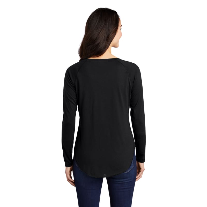 Sport-Tek Women's PosiCharge Long Sleeve Tri-Blend Wicking Scoop Neck Raglan Tee 32