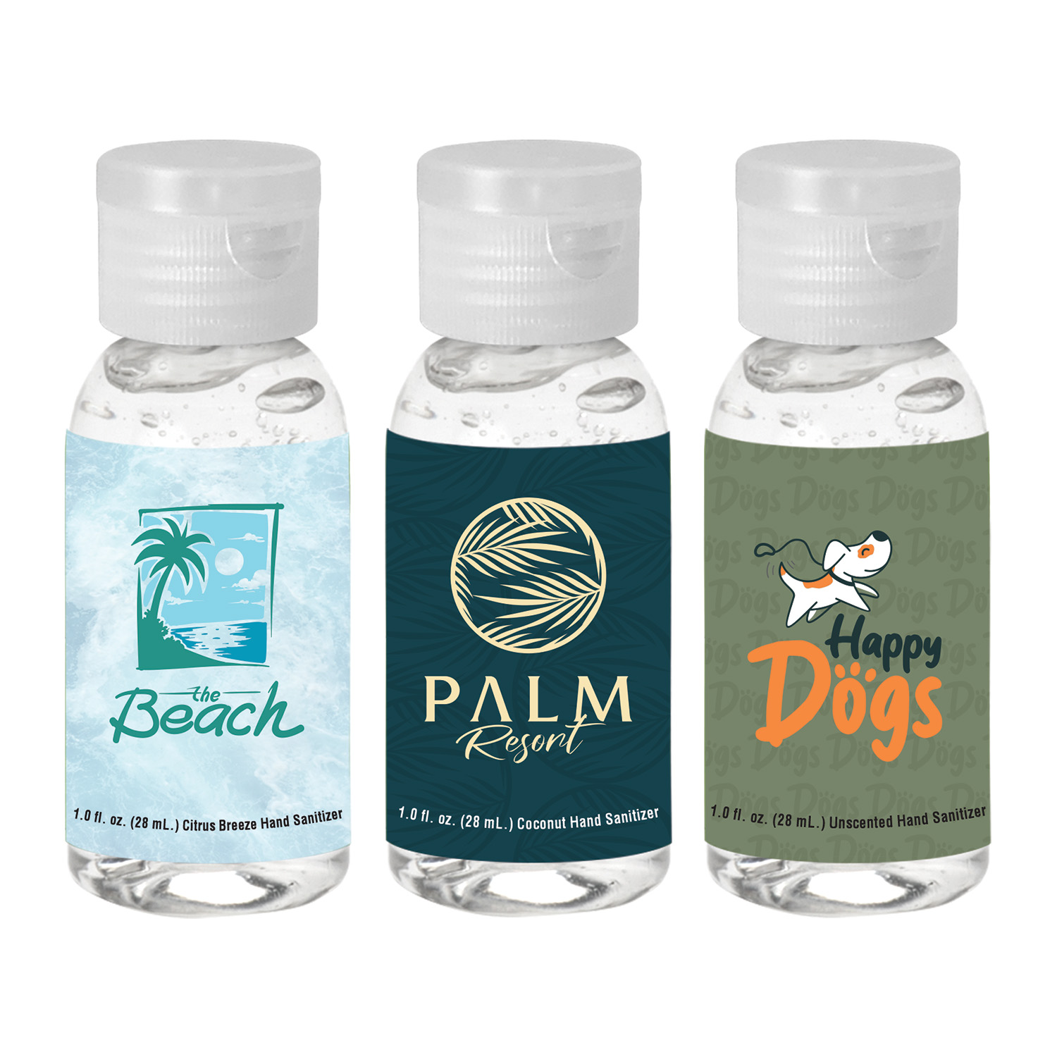 1 oz. Clear Sanitizer in Round Bottle 1