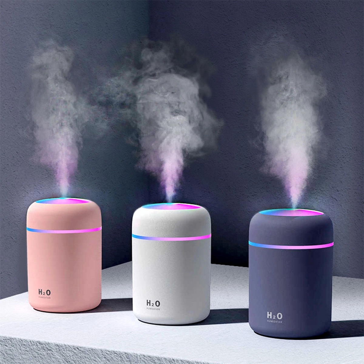 300ml Portable USB LED Ultrasonic Humidifier Air Purifier/ D 2
