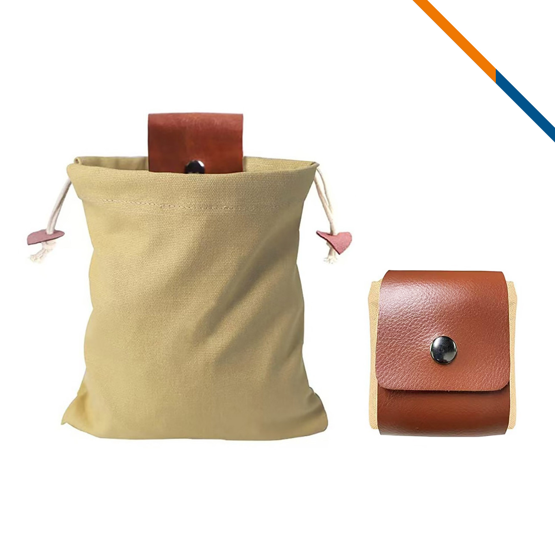 Lonki Outdoor Foldable PU Leather Foraging Pouch 2