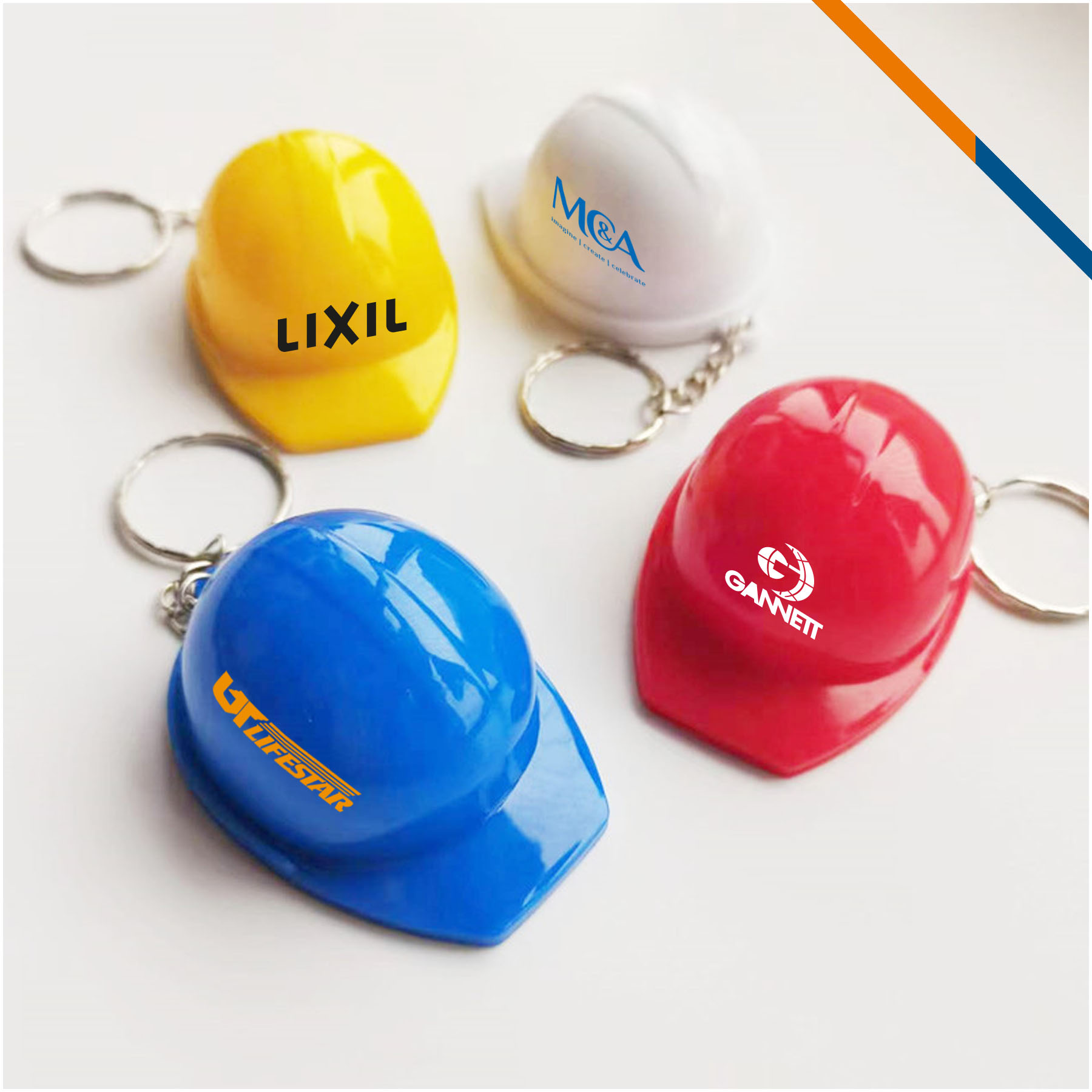 Popik Hard Hat Bottle Opener Keychain 4