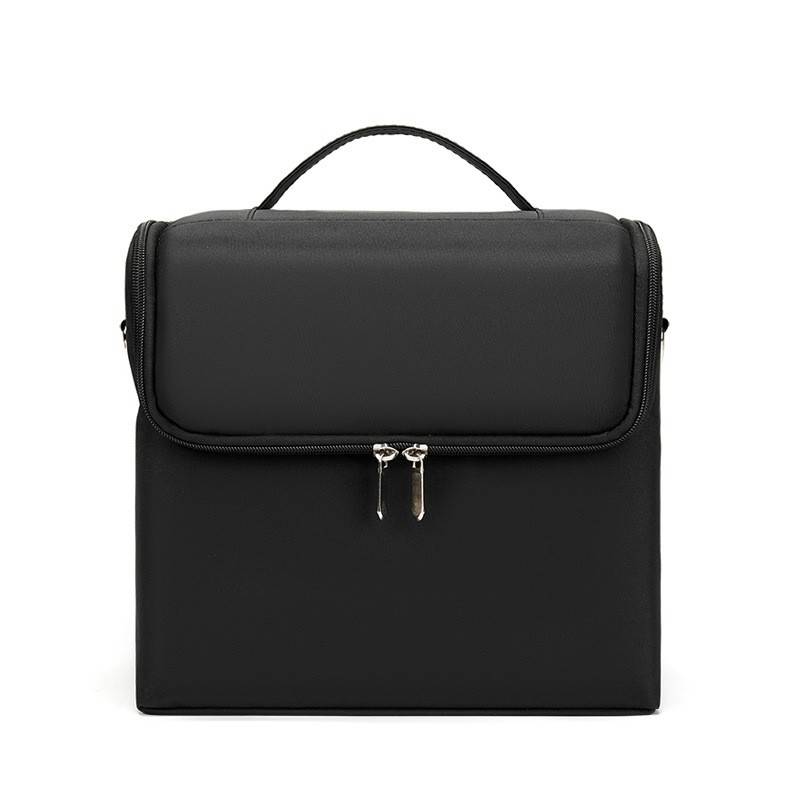 Black Travel Makeup Bag Storage Box For Women 10