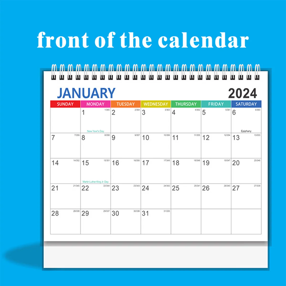 2024 Thickened Fashion Standing Flip Office Desk Calendar 4