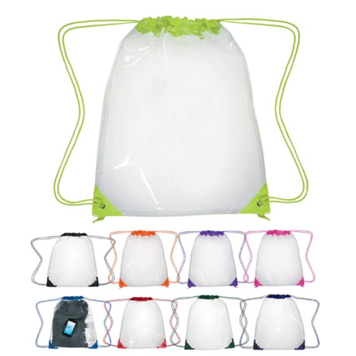 Promotional PVC Drawstring Backpack 3