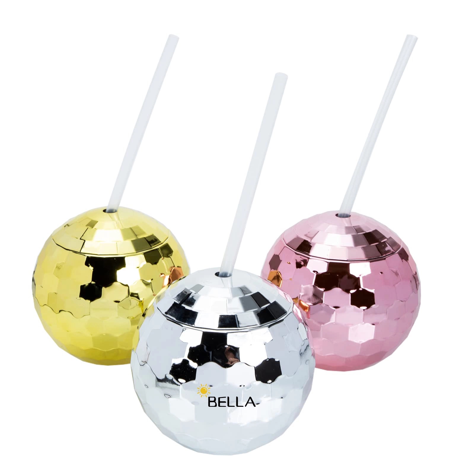 Disco Ball Lid And Straw 20 Ounce Glitter Cocktail Cup 2