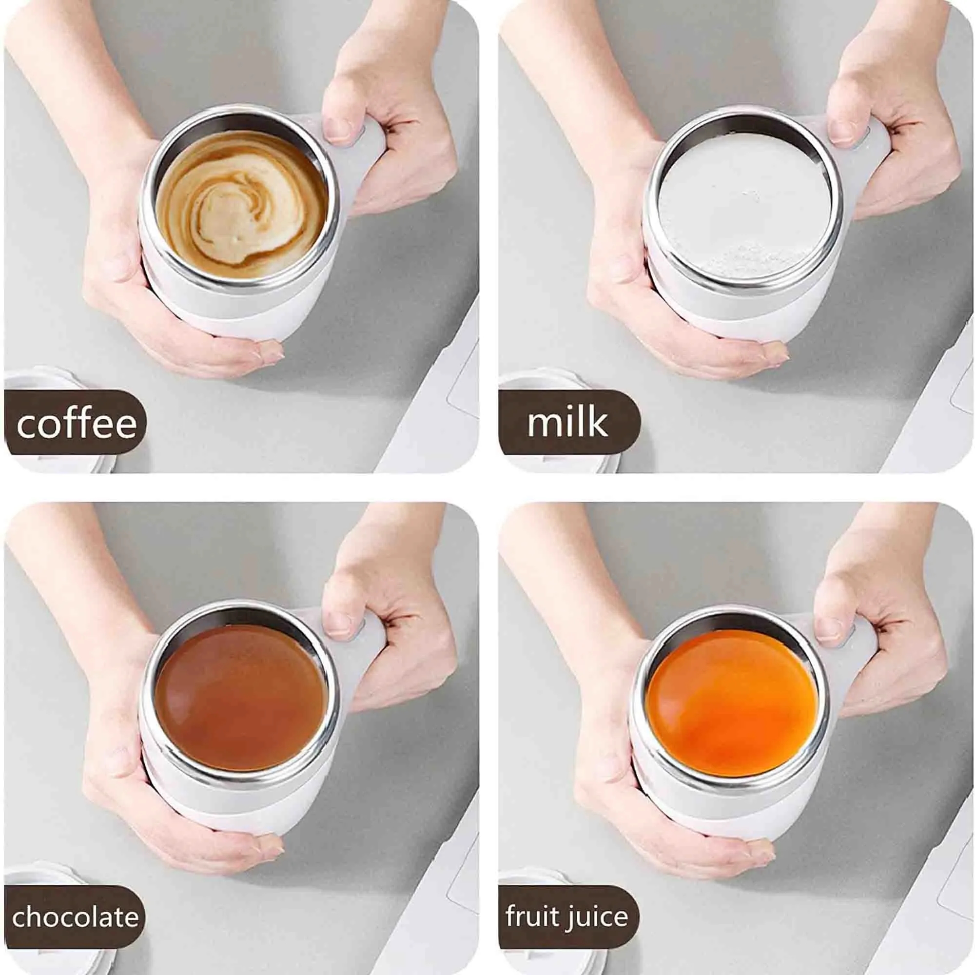 13OZ Automatic Magnetic Stirring Coffee Mug MOQ10 5