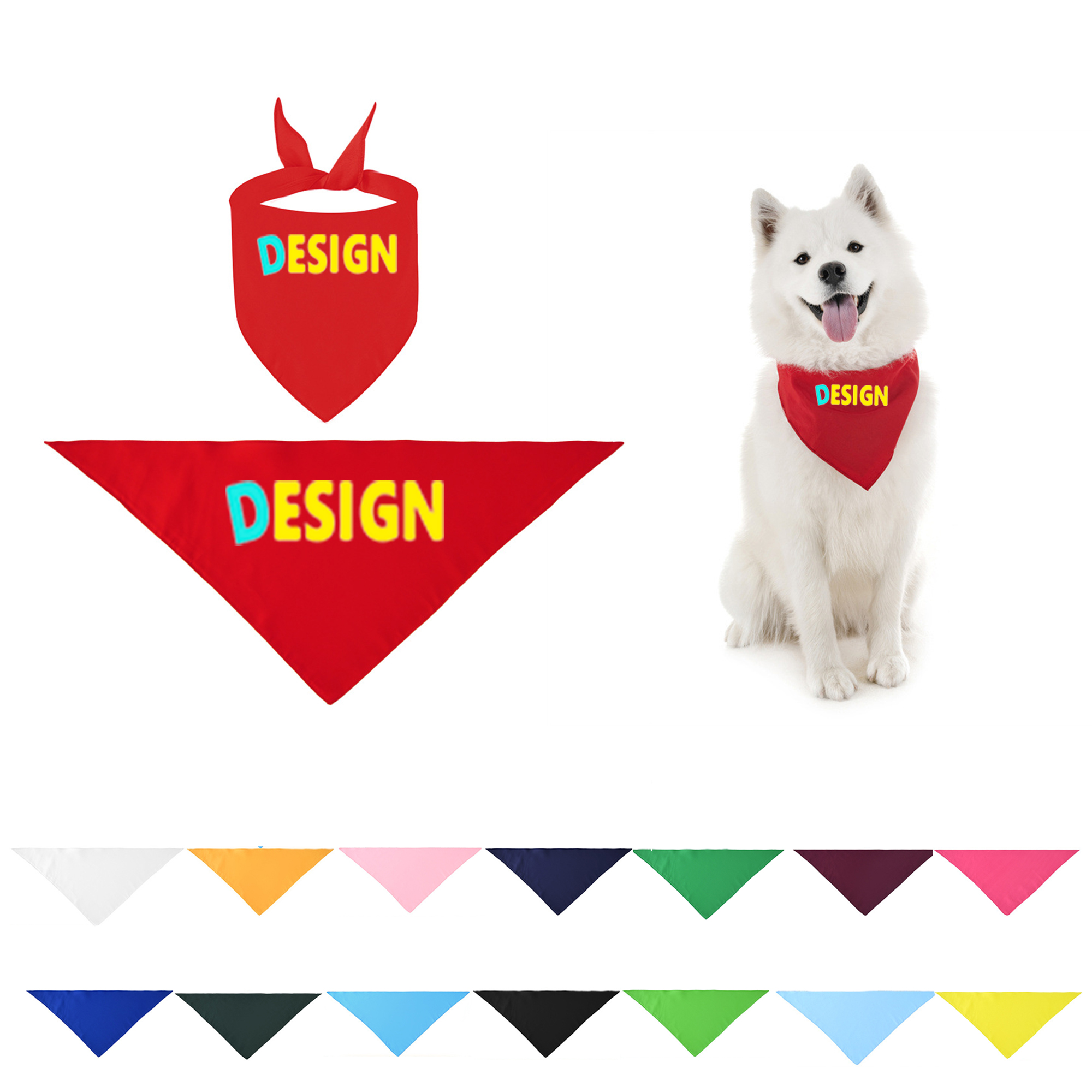 personalized dog bandana MOQ 50PCS 1