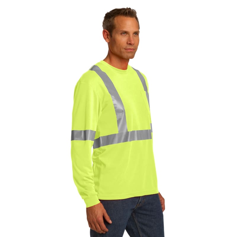 CornerStone ANSI 107 Class 2 Long Sleeve Safety T-Shirt. 8