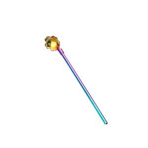 Reusable Stainless Steel Straws With Flower Spoon Set 16