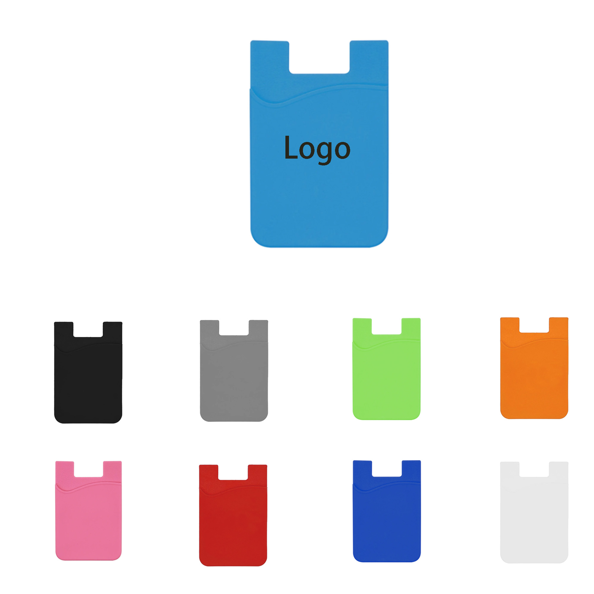 Silicone Stick-on Phone Wallet MOQ100 1