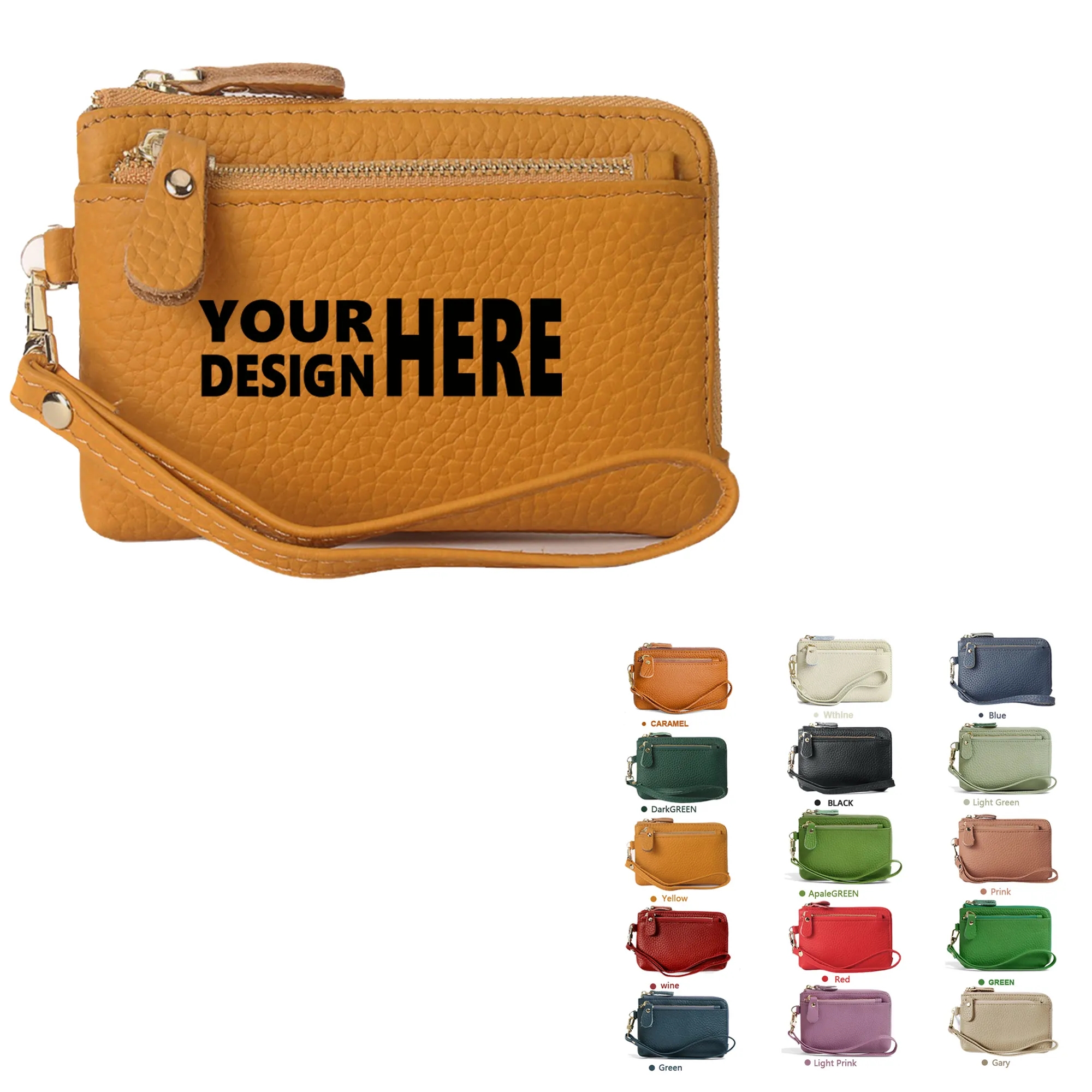 Leather Coin Purse Keychain 3