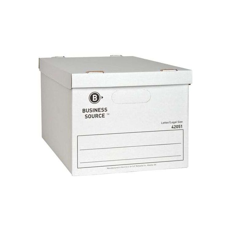 Economy Storage Boxes with Lids - 12" x 15" x 10" 1