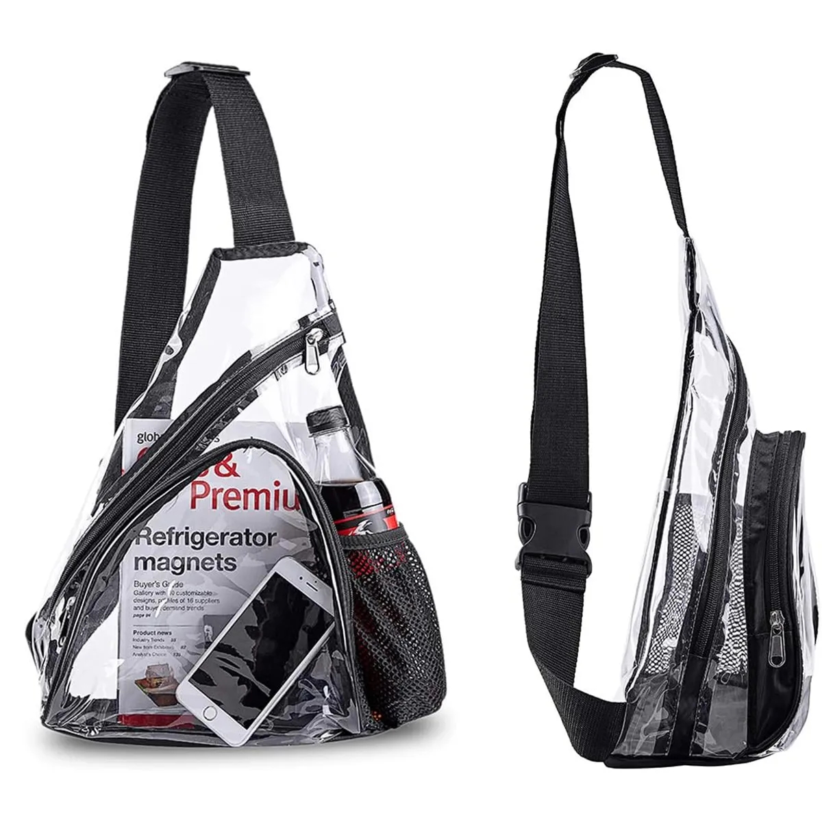 Stadium Approved Clear Shoulder Crossbody Backpack 1