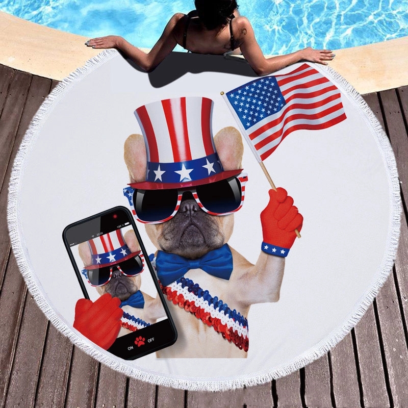 Microfiber Large Round Beach Blanket 3