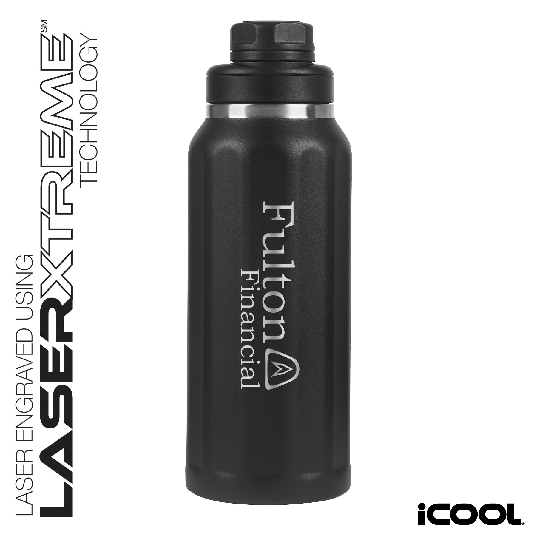 iCOOL® Sedona 32 oz. Double Wall Stainless Steel Water Bottle 8